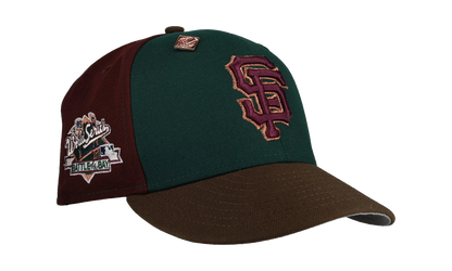 59FIFTY San Francisco Giants 1989 World Series Pinwheel Fitted Hat "Green Maroon" NE360
