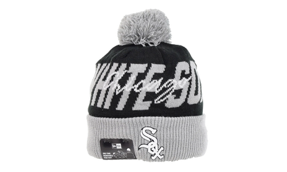 Chicago White Sox Confident Knit Pom Beanie "Black / Grey" 60267437