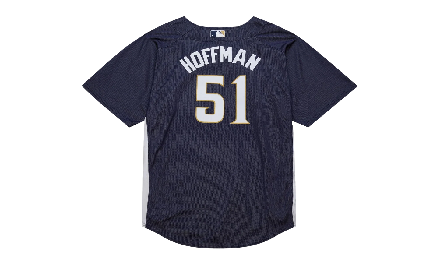 MLB Trevor Hoffman Authentic Batting Practice Pullover Jersey "2007 San Diego Padres – Navy" ABPJAC20014 SDPNAVY07THF