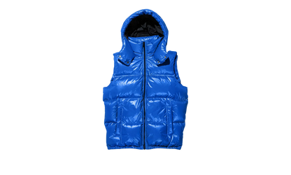 NYLON PUFFER VEST "Blue" P623 PBLV423