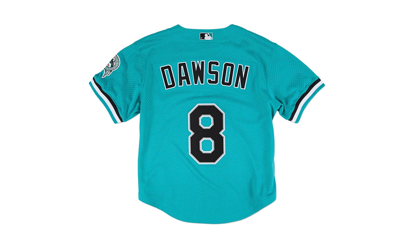 MLB Andre Dawson Authentic Batting Practice Jersey "1995 Miami Marlins - Teal" ABBFGS18311 FMATEAL95ADA