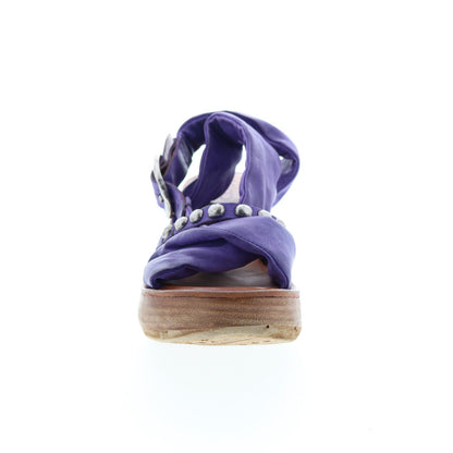 Nolie 528078-201 Womens Purple Leather Strap Sandals Shoes