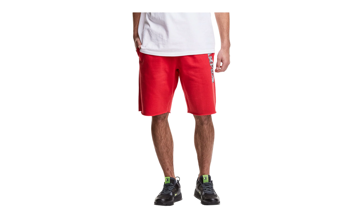 C-Life 10" Reverse Weave Cutoff 3-D Logo Shorts "Red" 89597 586528 040