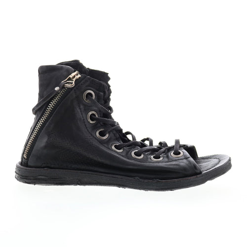 Rhett 534074-302 Womens Black Leather Strap Sandals Shoes