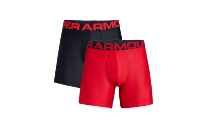 Tech 6" 2-Pack Boxerjock "Red / Black" 1327415 600