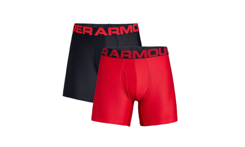 Tech 6" 2-Pack Boxerjock "Red / Black" 1327415 600