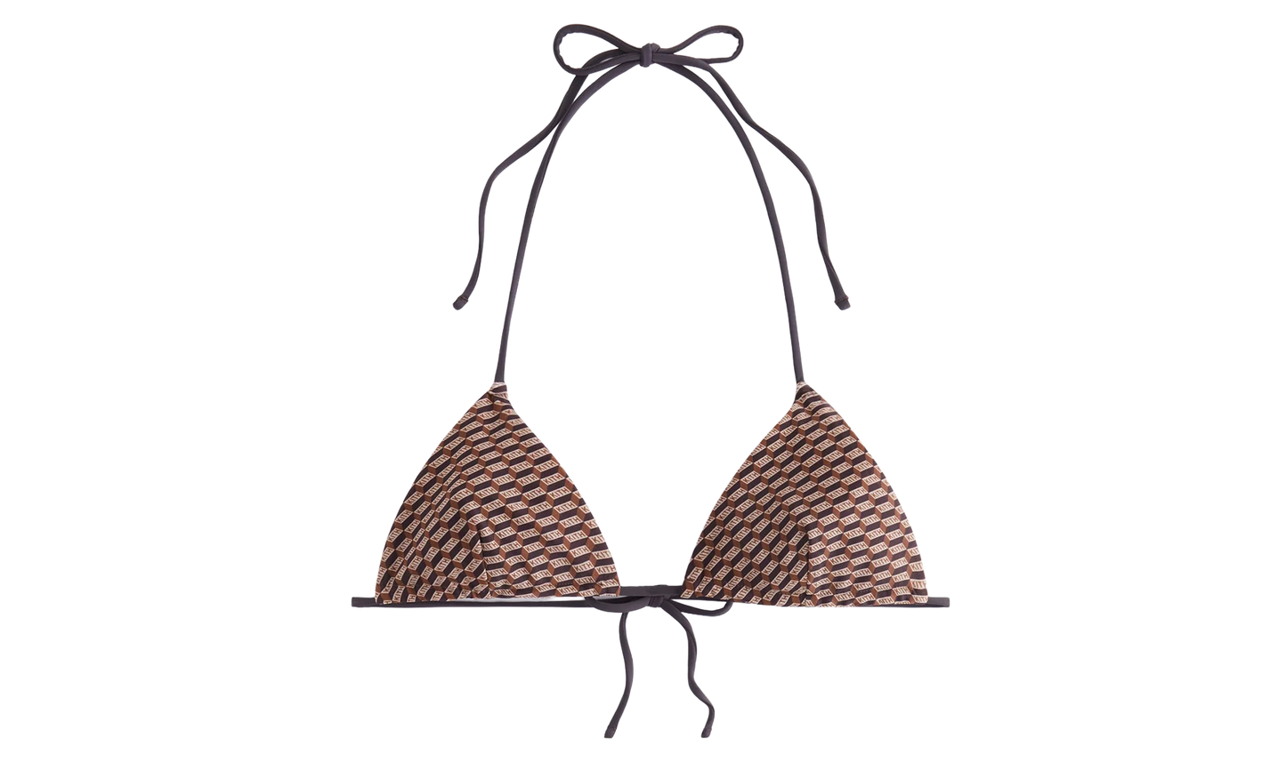 Talia Ii Monogram Tie Top "Brown" khw070070 210
