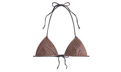 Talia Ii Monogram Tie Top "Brown" khw070070 210