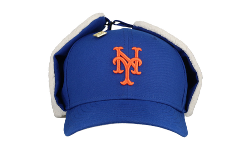 59FIFTY New York Mets Ear Flap Trappers Fitted Hat "Blue / White" NE201