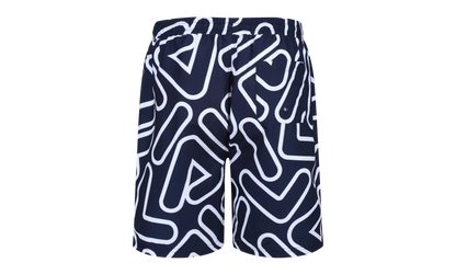 YASH Outline All Over Print Swim Short "Peacoat / White" LM015913 410