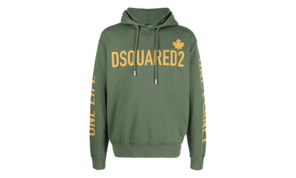 One Life Organic Cotton Hooded Sweatshirt "Green" S78GU0051S25538630