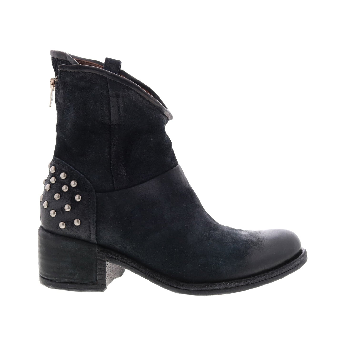 Orrin 548204-301 Womens Black Leather Zipper Casual Dress Boots