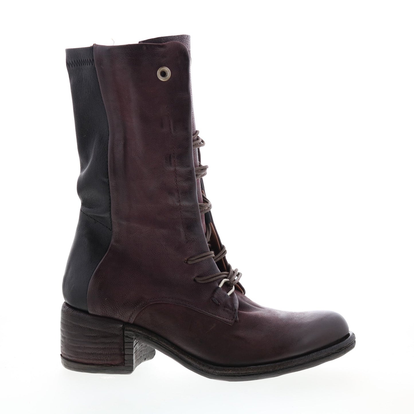Opie 548213-201 Womens Burgundy Leather Lace Up Casual Dress Boots