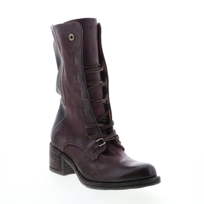 Opie 548213-201 Womens Burgundy Leather Lace Up Casual Dress Boots