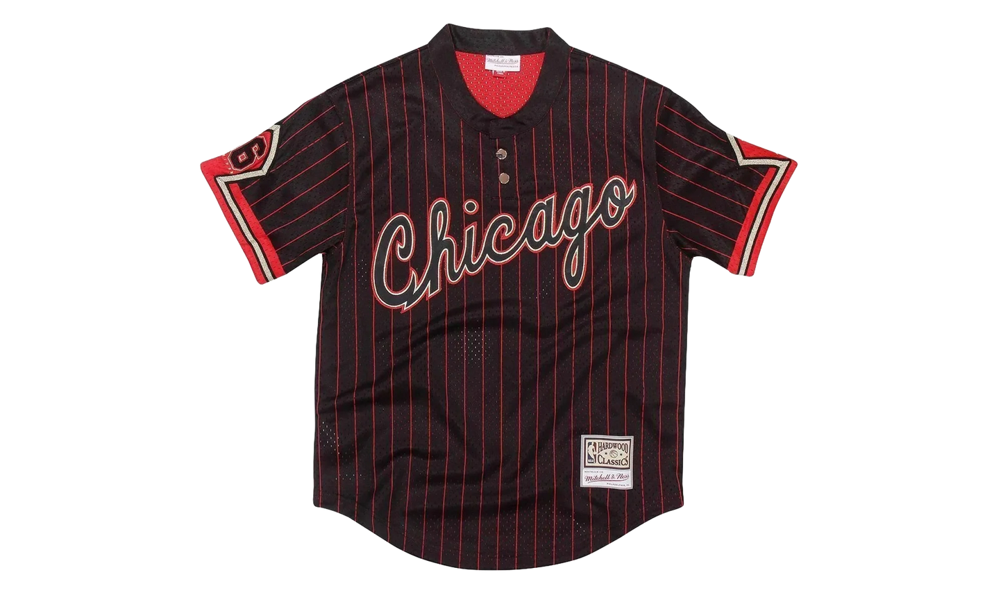 NBA 6 Rings Batting Practice Jersey "Chicago Bulls - Black" MSPOBLCK CBUBA180651