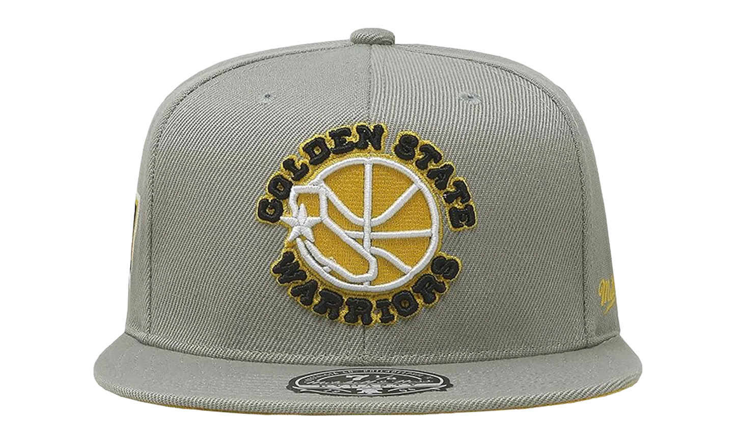 NBA Hardwood Classics Fitted Cap "Golden State Warriors - Sunny Gray" 6HSFDX21134 GSWGREY