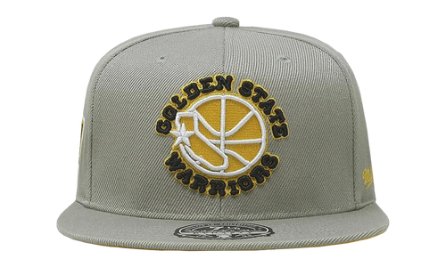 NBA Hardwood Classics Fitted Cap "Golden State Warriors - Sunny Gray" 6HSFDX21134 GSWGREY