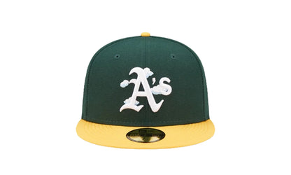 59Fifty MLB Oakland Athletics Comic Cloud Fitted Hat "Green" 60243842