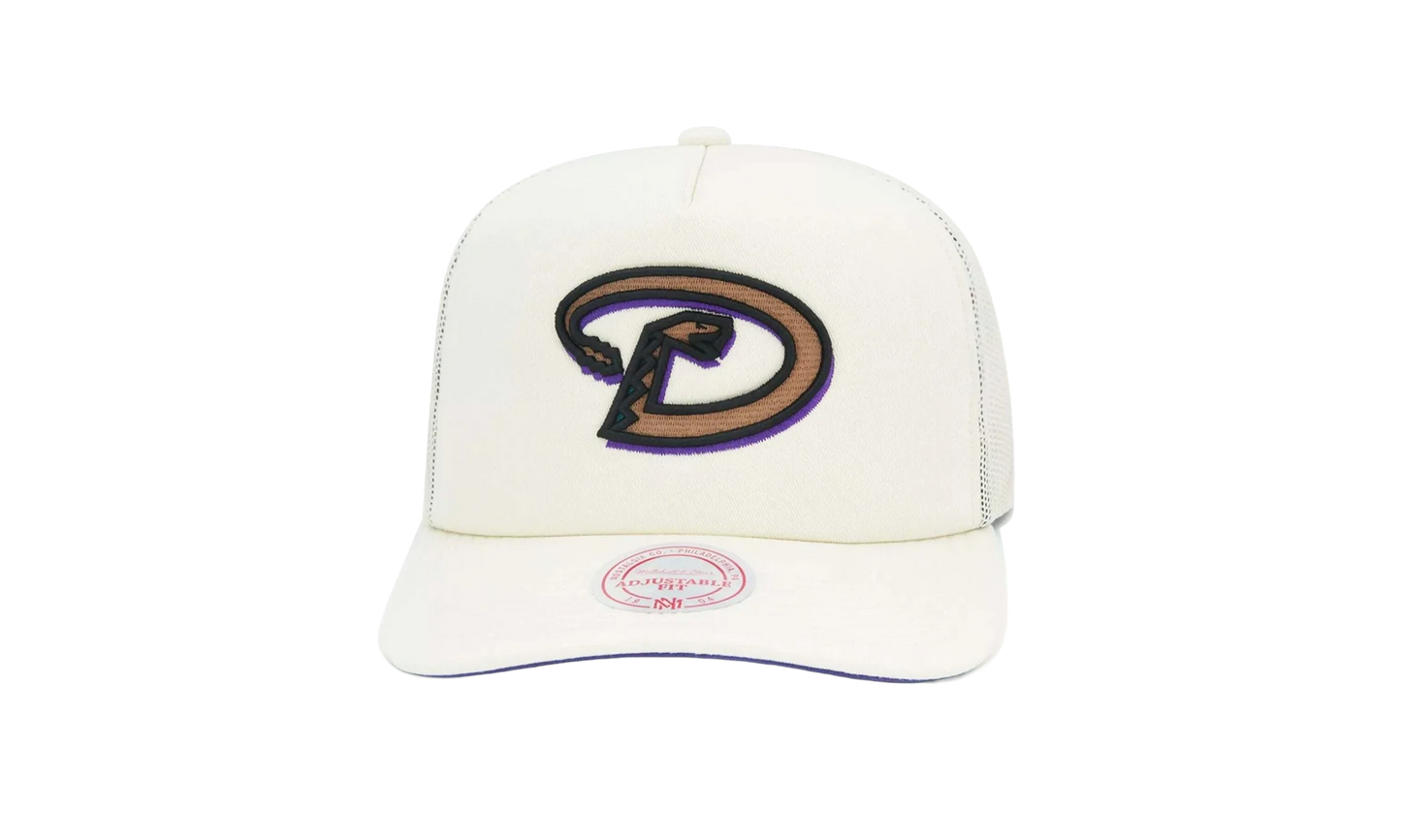 MLB Cooperstown Evergreen Trucker Snapback Cap "Arizona Diamondbacks - Off White" HHSS6490 ADIYYPPPOFWH