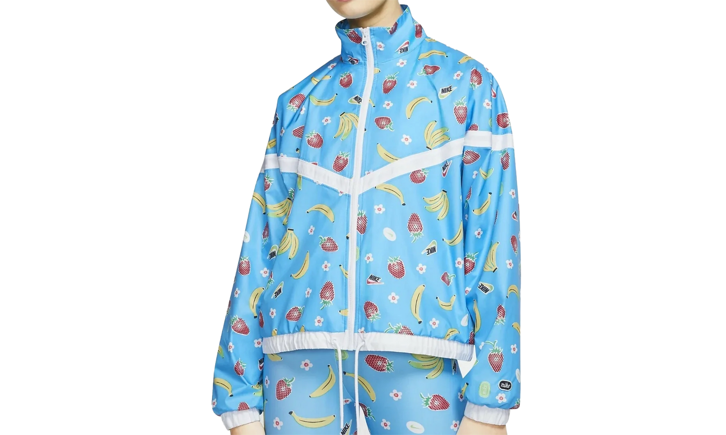 Sportswear Woven Printed Jacket WMNS "Light Current Blue" CJ3719 487