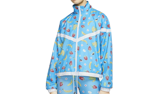 Sportswear Woven Printed Jacket WMNS "Light Current Blue" CJ3719 487