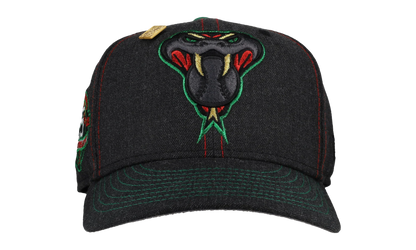 59FIFTY Arizona Diamondbacks 25th Anniversary Fitted Hat "Contrast Stitch / Black / Metallic" 123451298482