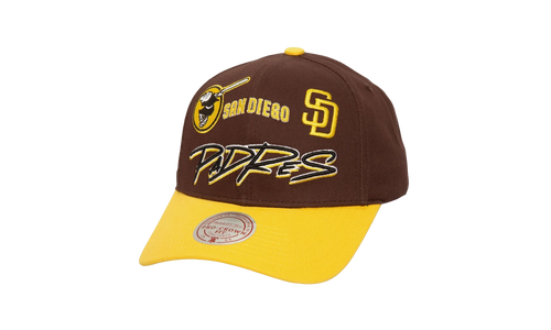 MLB Eldy Script Pro Snapback Cap "San Diego Padres - Brown" HP10165 SDPBROW