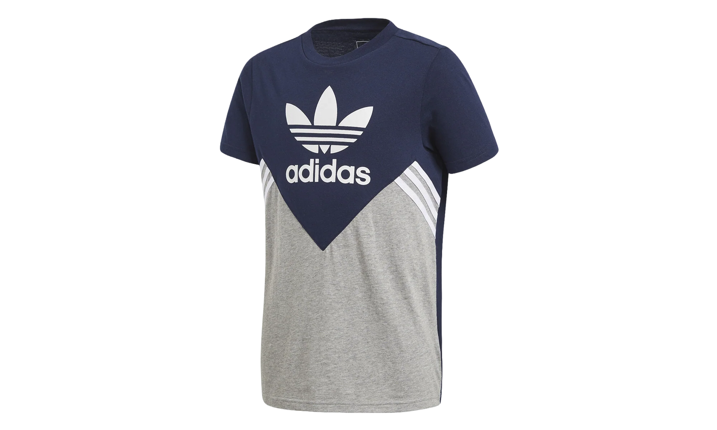 Originals Fleece T-Shirt GS "Collegiate Navy / Medium Grey Heather / White" CE1082
