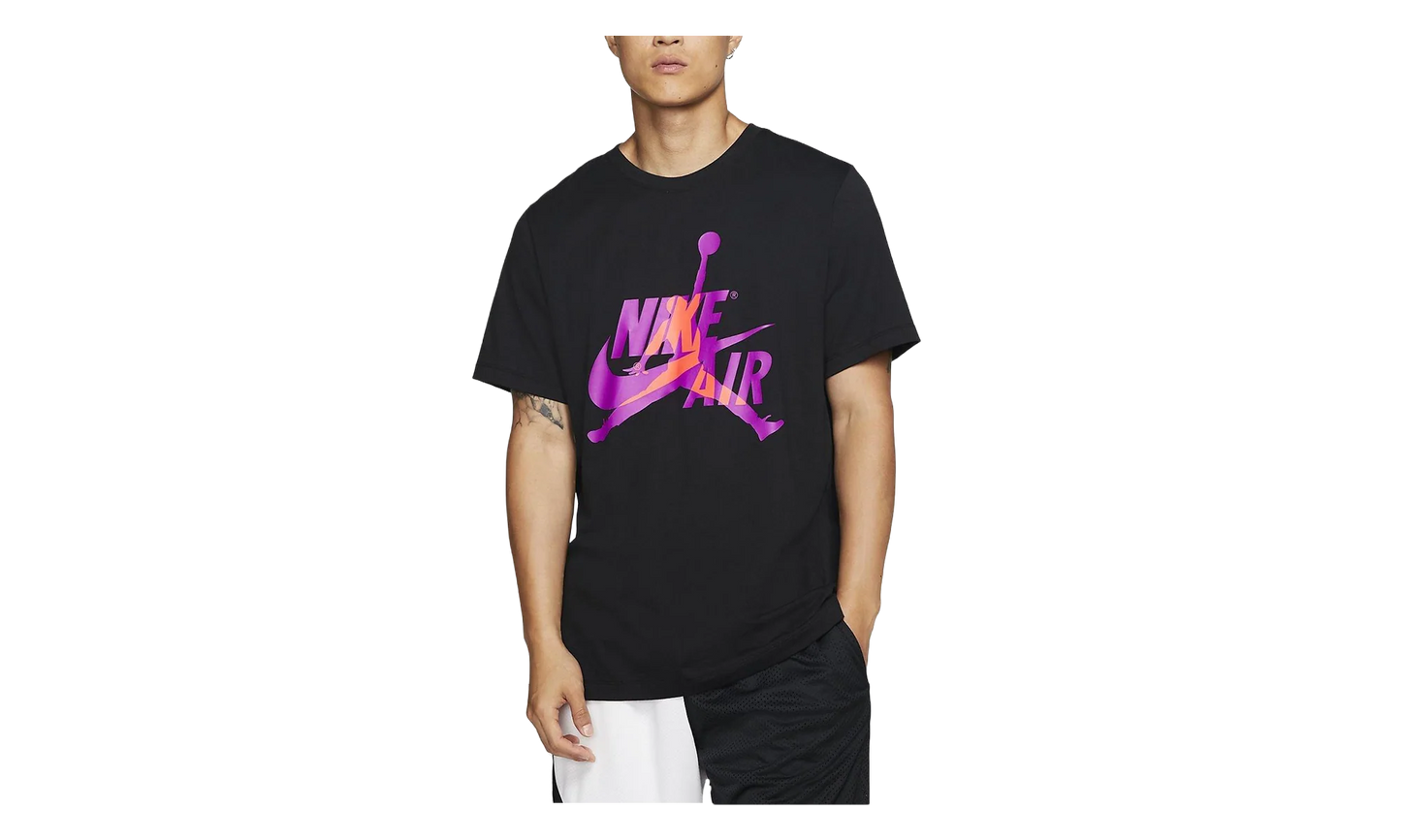 Air Jordan Jumpman Classics Short Sleeve Tee "Carbon Heather / Black" BV5905 012