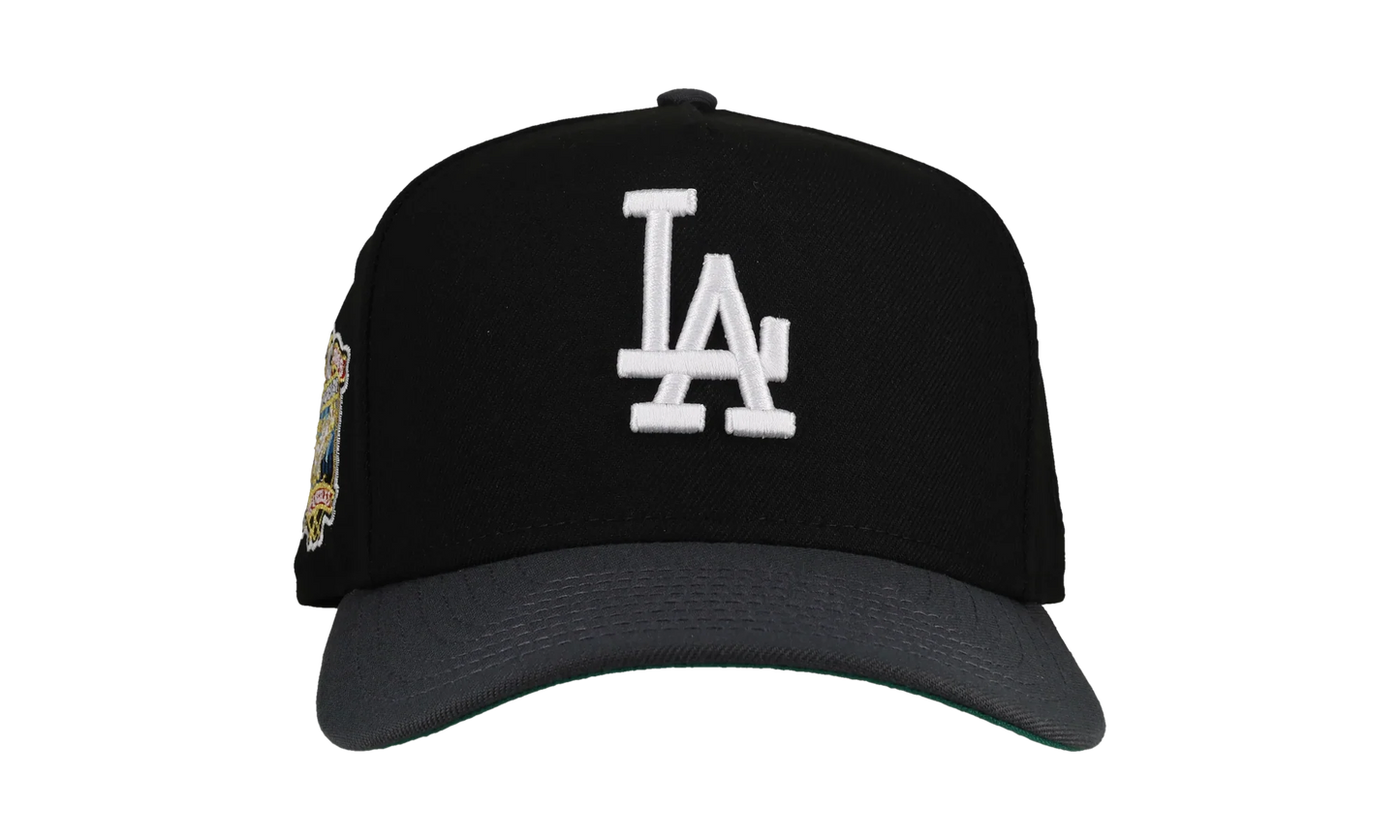 9FIFTY Los Angeles Dodgers 40th A Frame Snapback Hat "Black / Graphite" NE145