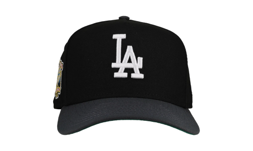 9FIFTY Los Angeles Dodgers 40th A Frame Snapback Hat "Black / Graphite" NE145