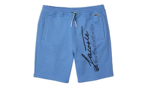 Signature Print Cotton Fleece Shorts "Blue Chine / Black" GH2640 HG3