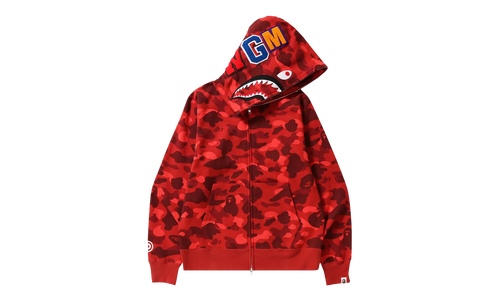 Color Camo Shark Full Zip Hoodie "Red" 1H70 115 008 RED