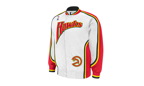 NBA Authentic Warm-Up Jacket "1992-93 Atlanta Hawks - White" 6056H305792AHA
