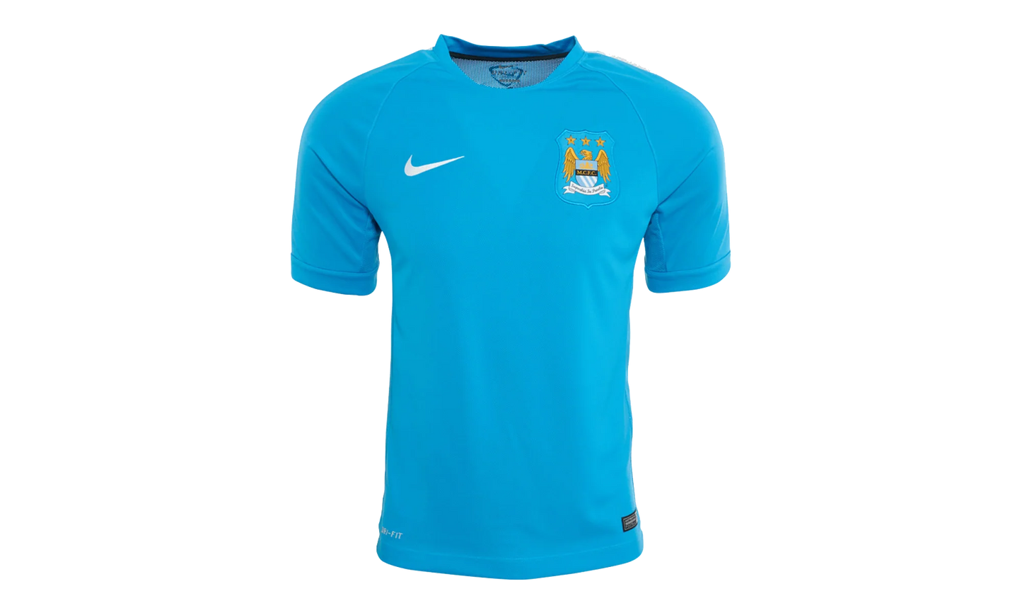 Manchester City Squad Short Sleeve Training Top "Vivid Blue / White" 610487 416