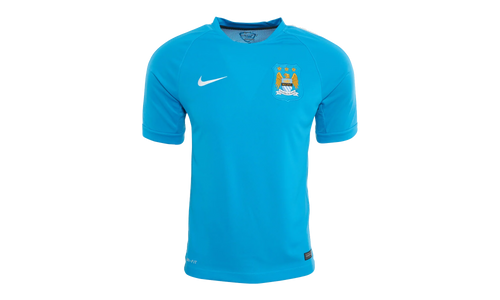 Manchester City Squad Short Sleeve Training Top "Vivid Blue / White" 610487 416