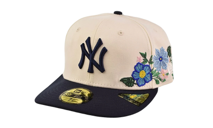 59FIFTY New York Yankees Tonal Florals Fitted Hat "Chrome White" 60668976