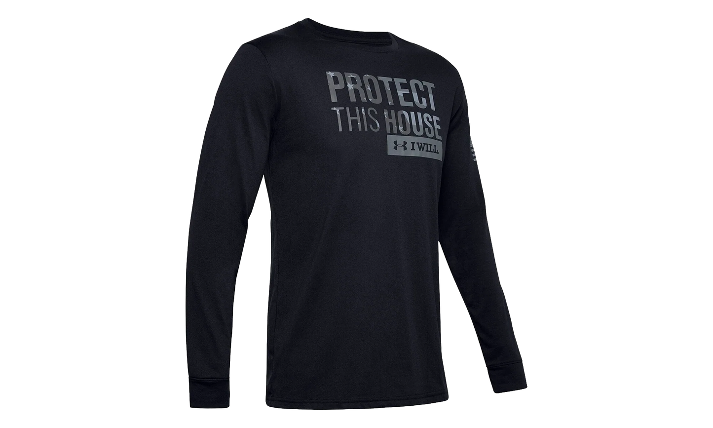 Freedom Protect This House Long Sleeve Tee "Black / Graphite / Steel" 1333370 001