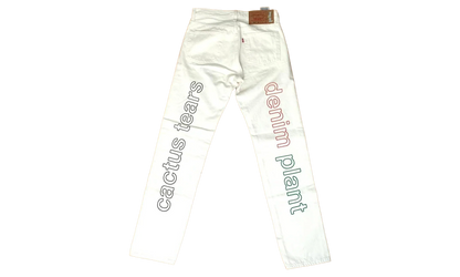 Cactus Plant Flea Market 4th of July Denim Jeans "White" DT320