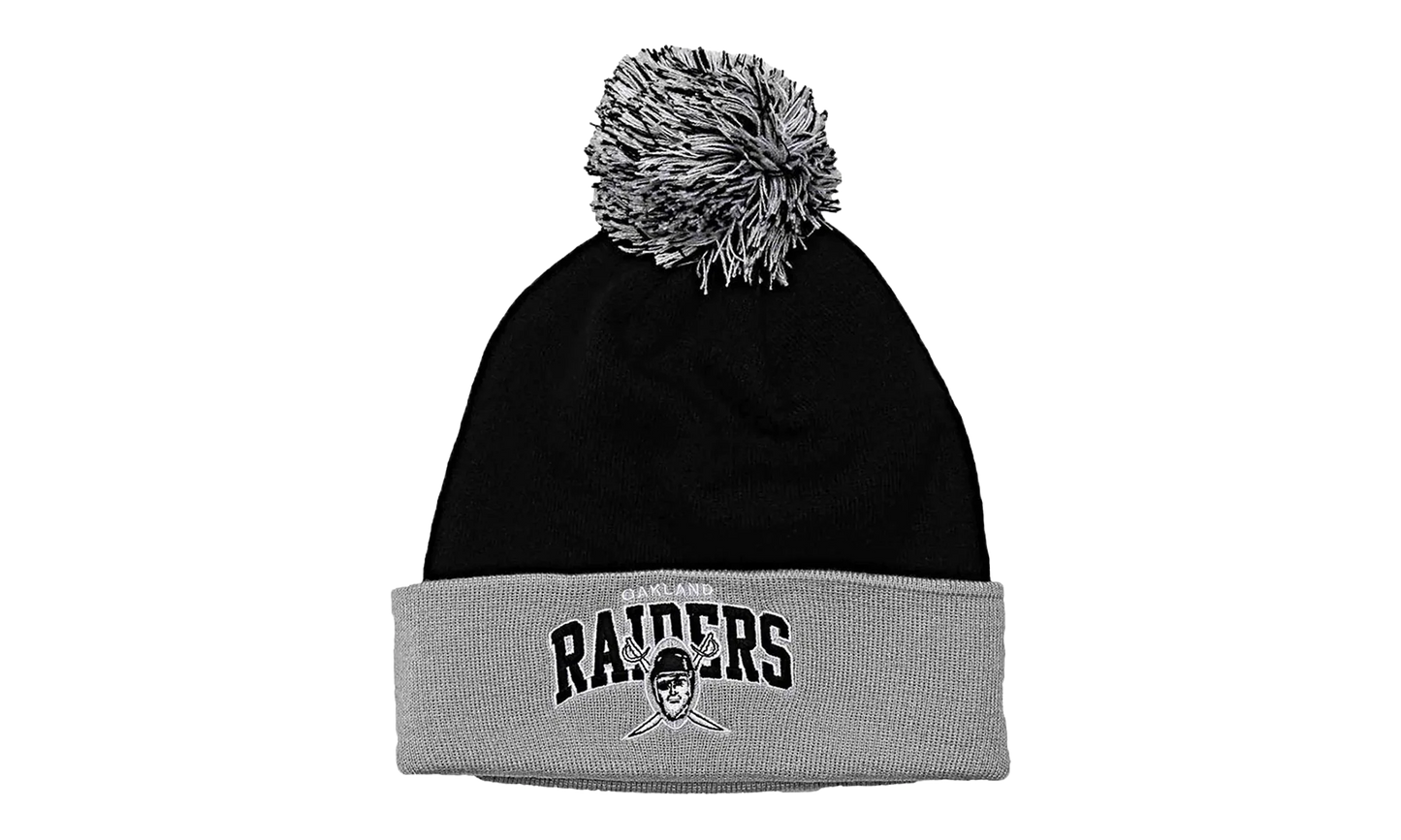 Cuffed Knit Beanie "Oakland Raiders - Black / Grey" KH45Z
