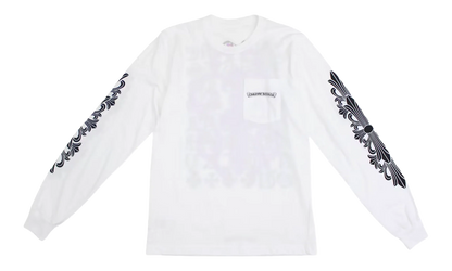 Eye Chart Dagger Longsleeve T-shirt "White" CHRM0855