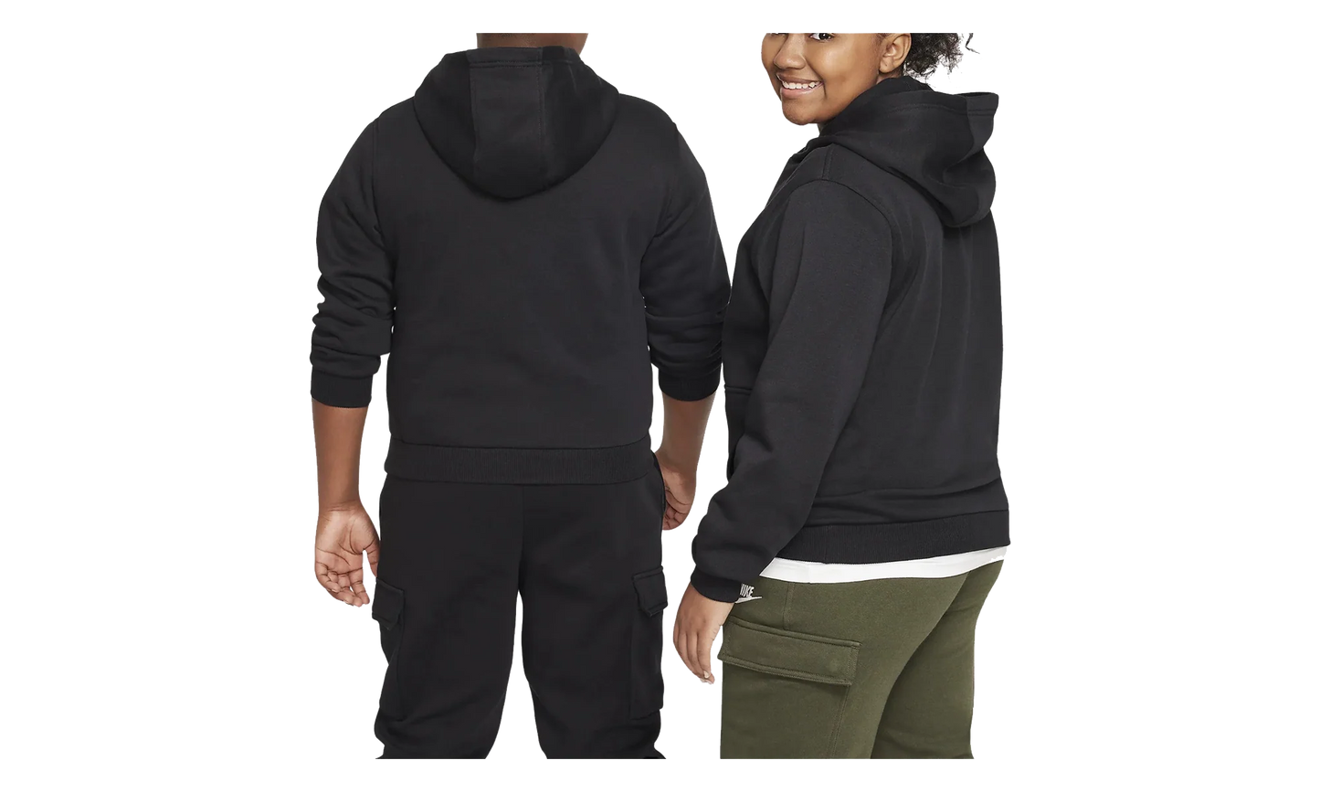 Sportswear Club Fleece Hoodie GS "Polar Black / White" FD2989