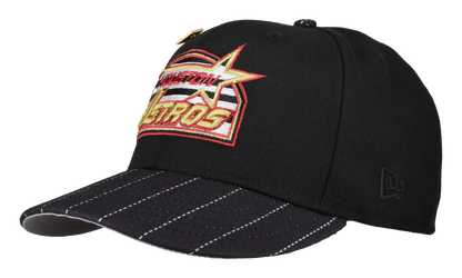 59FIFTY Houston Astros Pin Stripe 45th Anniversary Fitted Hat "Black / Metallic" 123451298022