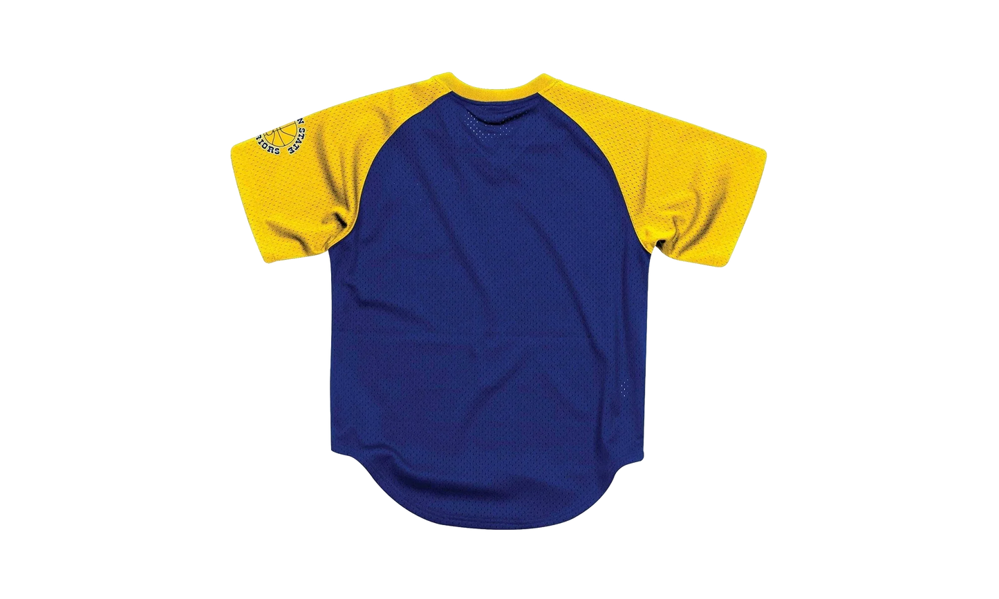 NBA Final Seconds Mesh V-Neck Shirt "Golden State Warriors - Blue" BA87OQ GSW B JXY