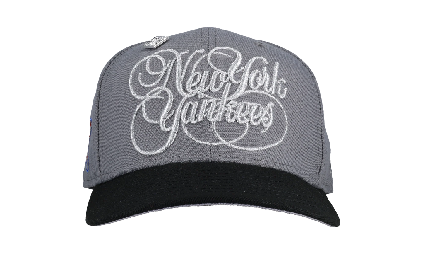 59FIFTY New York Yankees 1980 All Star Game Cursive Script Fitted Hat "Grey" NE237