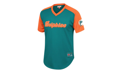 NFL Final Seconds Mesh V-Neck Shirt "Miami Dolphins - Teal" FA87OP MDO T K9E