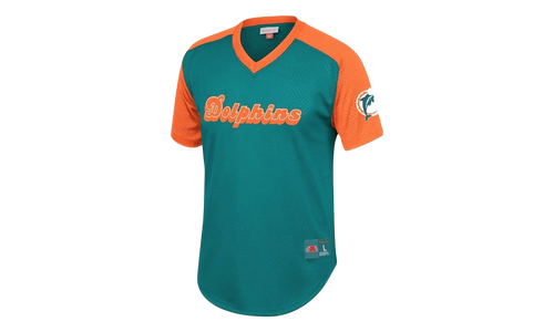 NFL Final Seconds Mesh V-Neck Shirt "Miami Dolphins - Teal" FA87OP MDO T K9E