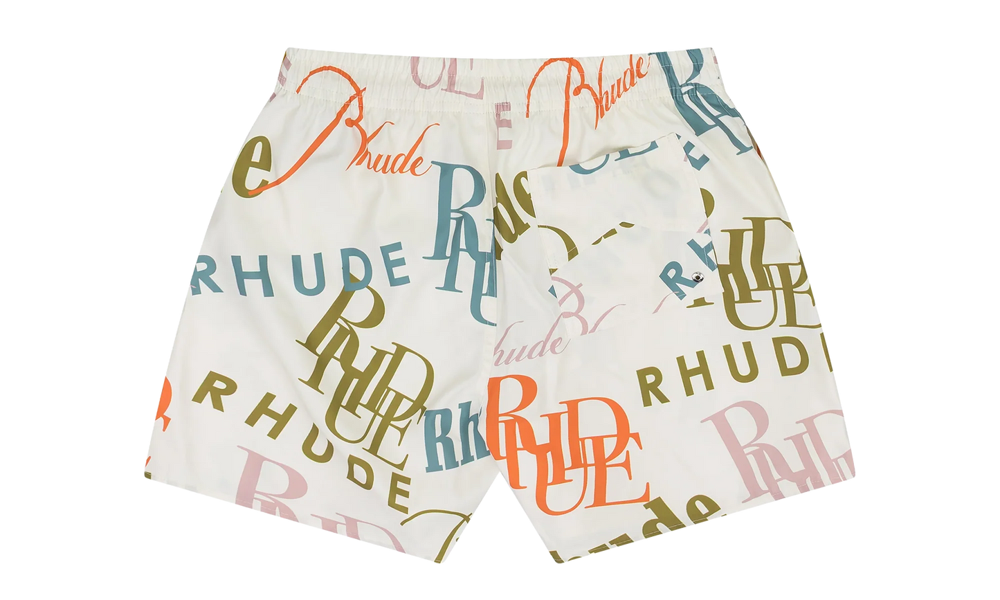 Mash-Up Logo Swim Trunks "Multicolor" RHPS23SH09834567