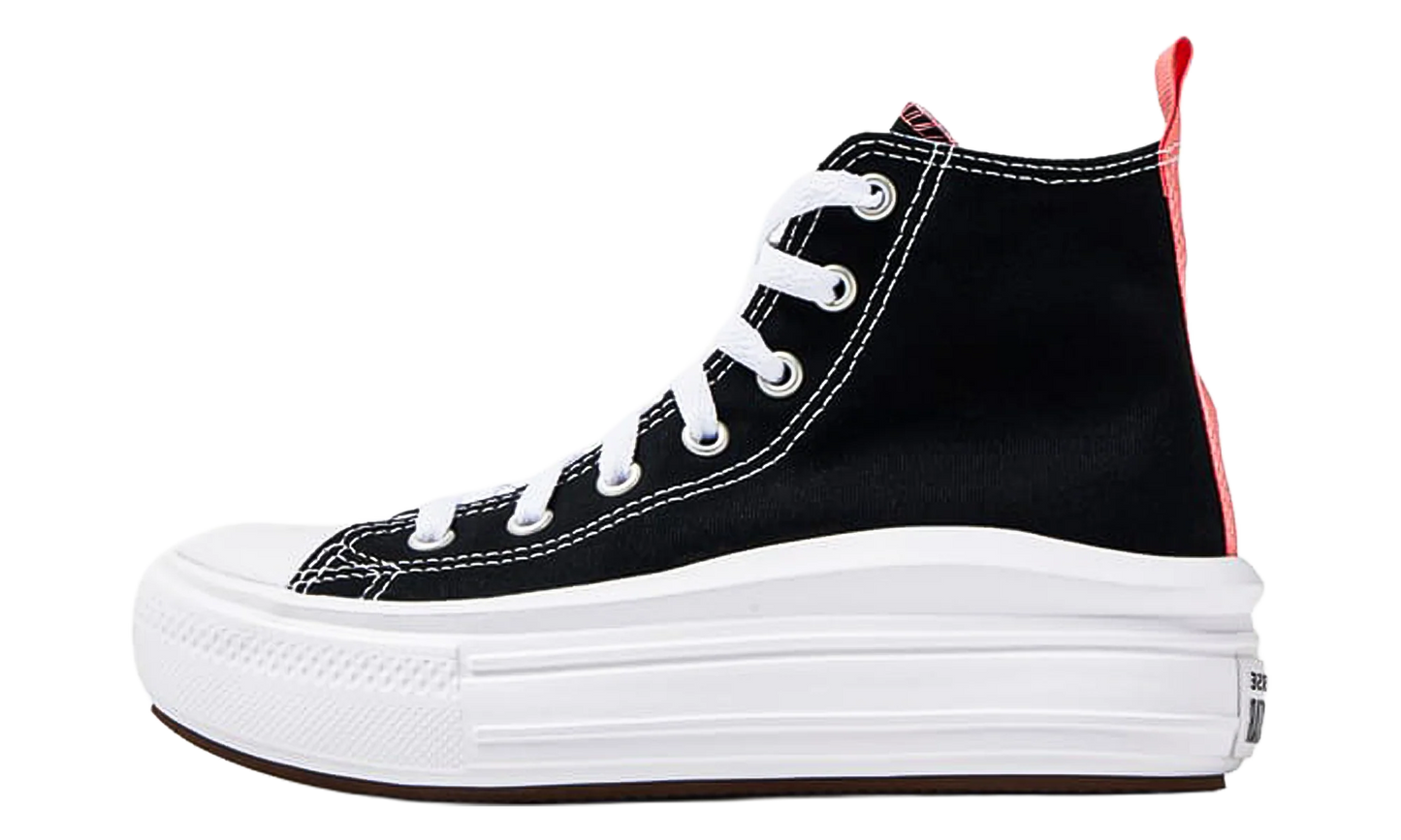 Chuck Taylor All Star Move Color Pop Platform GS "Black / Natural Ivory / White" 371527C