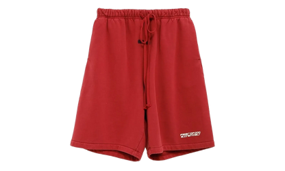 Suede Fleece Relaxed Short "Crimson" 160HO254711F